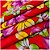 Tecido Chita Floral 50cmx150cm Festa Junina Fundo Cor 16 Caldeira - Imagem 2