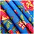 Tecido Chita Floral 50cmx150cm Festa Junina Fundo Azul Cor 11 Caldeira - Imagem 4