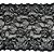 Renda Com Elastano RJX-03-1000 Cor Preto 18cm Por Metro Nybc - Imagem 1