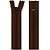 Zíper Nylon Fixo 15cm Com 10un Cor 0568 Marrom ZR - Imagem 1