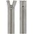Zíper Nylon Fixo 15cm Com 10un Cor 0576 Cinza Claro ZR - Imagem 1