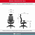 Cadeira Brizza Tela 3D BackPlax Piramidal Com Apoio NR17 Plax - Imagem 4