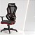Cadeira Vizon Gamer Assento Estofado RelaxPlax Standart Braços 3D PP - Imagem 7