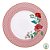 Prato de Jantar Rose Rosa - Floral - Imagem 4