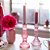 Set/2 Castiçais de Vidro Rosa/Vermelho - Home Accessories - Imagem 2