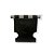 Banco De Preto Velho Estofado Preto E Branco Mdf - Imagem 3