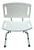 Banco Para Banho Com Encosto Banqueta Aluminio 100 kg - Supermedy - Imagem 2