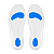 Palmilha de Silicone com Arco e Ponto Azul Hidrolight FT07 - Imagem 1