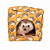 Toca para Ouriços/HedgeHog - Estampa Laranja - Imagem 1