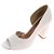 Peep Toe Gioh Shoes Salto Alto Bloco Branco - Imagem 2