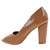 Peep Toe Gioh Shoes Salto Alto Bloco Marrom - Imagem 3