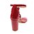Sandália Gioh Shoes Salto Alto Bloco Vermelho Amarrar - Imagem 3