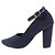 Scarpin Gioh Shoes Salto Alto Bloco Onda Azul - Imagem 2