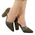 Scarpin Gioh Shoes Salto Alto Bloco Chic Verde - Imagem 1
