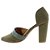 Scarpin Gioh Shoes Salto Alto Bloco Chic Verde - Imagem 2