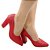 Scarpin Gioh Shoes Salto Alto Bloco Vermelho - Imagem 1