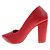 Scarpin Gioh Shoes Salto Alto Bloco Vermelho - Imagem 2