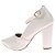 Scarpin Gioh Shoes Salto Alto Bloco Onda Branco - Imagem 2