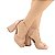 SANDALIA GIOH SHOES BLOCO ALTO SPIKE NUDE - Imagem 1