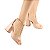 SANDALIA GIOH SHOES BLOCO ALTO SPIKE NUDE - Imagem 2