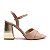 SANDALIA GIOH SHOES BLOCO ALTONUDE COM SALTO DOURADO - Imagem 3