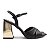 SANDALIA GIOH SHOES BLOCO ALTO PRETO COM SALTO DOURADO - Imagem 4