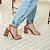 SANDALIA GIOH SHOES BLOCO ALTO MARROM COM DOURADO - Imagem 6