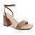 SANDALIA GIOH SHOES BLOCO ALTO NUDE COM DOURADO - Imagem 1