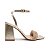 SANDALIA GIOH SHOES BLOCO ALTO DOURADO - Imagem 3