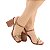 SANDALIA GIOH SHOES BLOCO ALTO MARROM COM CORRENTE - Imagem 1