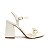 SANDALIA GIOH SHOES BLOCO ALTO BRANCO COM CORRENTE - Imagem 4