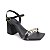 SANDALIA GIOH SHOES BLOCO ALTO PRETO COM CORRENTE - Imagem 3