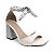 SANDALIA GIOH SHOES BLOCO ALTO BRANCO POÁ - Imagem 3