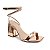 SANDALIA GIOH SHOES BLOCO ALTO DOURADO - Imagem 3