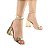 SANDALIA GIOH SHOES BLOCO ALTO DOURADO - Imagem 2
