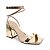 SANDALIA GIOH SHOES BLOCO ALTO DOURADO - Imagem 3