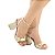 SANDALIA GIOH SHOES BLOCO ALTO FIVELA DOURADA - Imagem 1