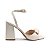 SANDALIA GIOH SHOES BLOCO ALTO FIVELA BRANCO - Imagem 4