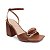 SANDALIA GIOH SHOES BLOCO ALTO FIVELA MARROM - Imagem 3