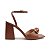 SANDALIA GIOH SHOES BLOCO ALTO FIVELA MARROM - Imagem 4