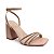 SANDALIA GIOH SHOES BLOCO ALTO NUDE COM DOURADO - Imagem 3