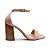 SANDALIA GIOH SHOES BLOCO ALTO NUDE COM SALTO MARROM - Imagem 4