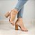 SANDALIA GIOH SHOES BLOCO ALTO NUDE COM SALTO MARROM - Imagem 5