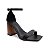 SANDALIA GIOH SHOES BLOCO ALTO PRETO COM SALTO MARROM - Imagem 3