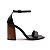 SANDALIA GIOH SHOES BLOCO ALTO PRETO COM SALTO MARROM - Imagem 4