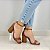SANDALIA GIOH SHOES BLOCO ALTO MARROM - Imagem 5