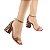 SANDALIA GIOH SHOES BLOCO ALTO ONÇA MARROM - Imagem 2