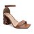 SANDALIA GIOH SHOES BLOCO ALTO ONÇA MARROM - Imagem 3