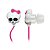 HEADPHONE EARPHONE PH106 MONSTER HIGH SKULL BRANCO E ROSA MULTILASER - Imagem 1