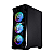 GABINETE GAMER CG-A1B1 DARK TROOPER RITIMICO RGB 3 FAN + BARRA PRETO K-MEX - Imagem 2